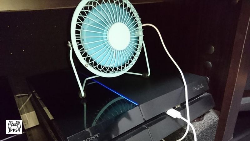 ミニ扇風機を使う